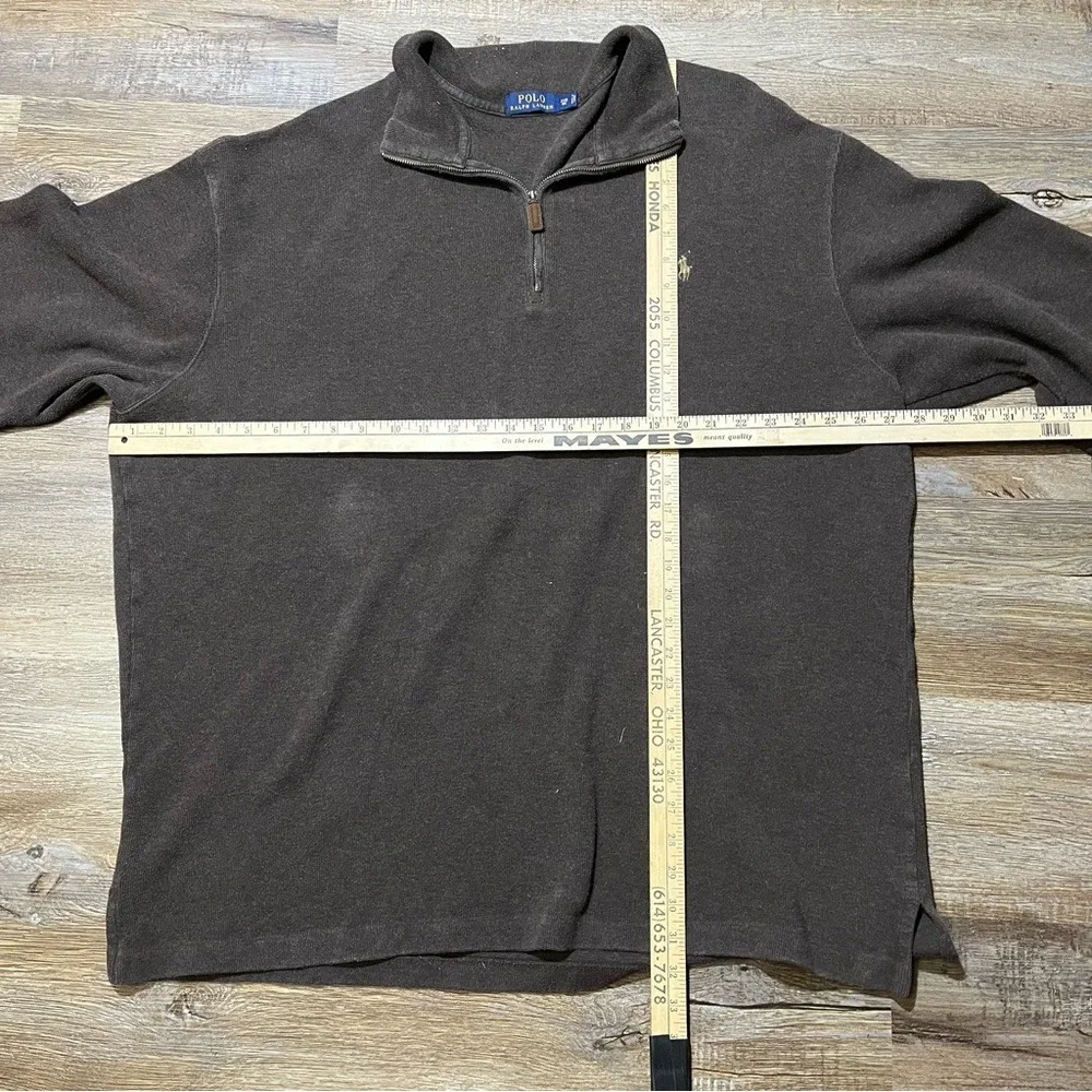 Polo Ralph Lauren‎ Dark Brown Quarter-Zip Sweater